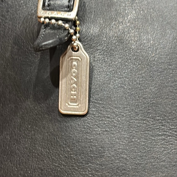 2008 Coach Mini Dome Black Leather Satchel with Metal Hang Tag - Picture 2 of 12